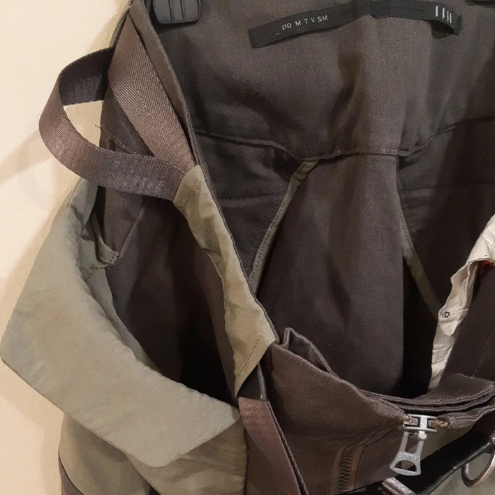 HAMCUS Men's Cargo Pants - Olive and Brown - Picture 11 of 16
